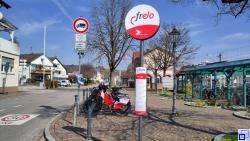 Frelo-Stand am Bahnhof Bötzingen